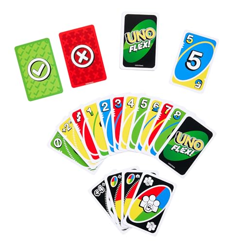 Mattel Games - Pack 2 Juegos de Mesa - UNO Juego en Lata (HGB63) + UNO Flex (HMY99) Juego de Cartas Familiar con 112 Cartas. Juego de Cartas con Cartas Que Permiten Cambiar el Color. +7 años