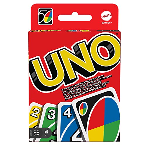 Mattel Games - Pack 2 Juegos de Mesa - UNO (W2087) + UNO Flex (HMY99) Juego de Cartas Familiar con 112 Cartas. Juego de Cartas con Cartas Que Permiten Cambiar el Color. +7 años