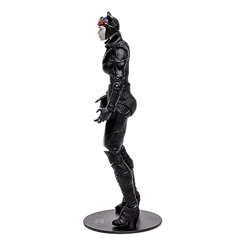 McFarlane Toys DC Multiverse Arkham City BW Catwoman - Figura Coleccionable de 7 Pulgadas