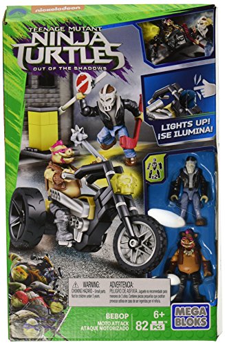 Mega Bloks Teenange Mutant Ninja Turtles: Out of The Shadows Bebop Moto Attack Playset