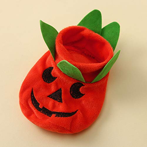 MeiLyviba Disfraz de Halloween para niños, juego de calabaza para niñas, espeluznante a rayas, papelería, pelele para bebé, disfraz de fantasma, unisex, juego de ropa divertida, mono + sombrero,