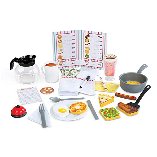 Melissa & Doug Juego de Accesorios de Cocina y Comida de Madera, Juego de Mesa con 41 Piezas realistas, Juego Creativo, Comida de Madera, Regalo para niños o niñas de 3 4 5 6 7 8 años