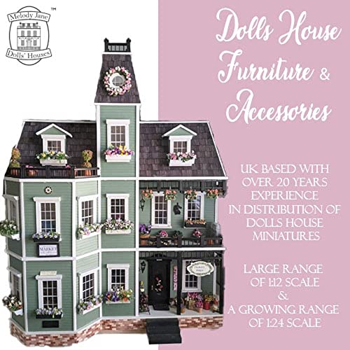 Melody Jane Felpudo para puerta de casa de muñecas, accesorio para pasillo en miniatura 1:12