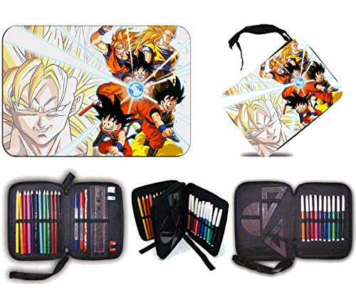 MERCHANDMANIA Estuche Son Goku Combate Formas SSJ Scholar Case