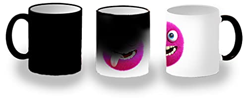 MERCHANDMANIA TAZA MÁGICA EMOTICONO MONSTRUO DIVERTIDO BROMA magic mug