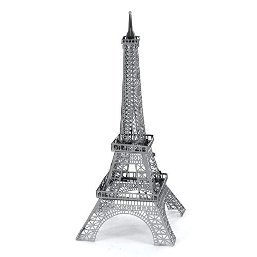 Metal Earth Puzzle 3D Torre Eiffel París. Rompecabezas De Metal De Arquitectura. Maquetas Para Construir Para Adultos Nivel Moderado De 4.1 X 4 X 11.5 Cm