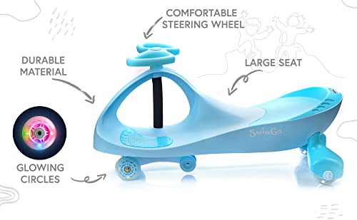 meteor Bicicleta sin Pedales para Niños hasta 20 kg Ultraligera Mini Bici Bebés Infantil Andadores Bebé Equilibrio con Sillín First Bike (SWINGO Pastel Blue)