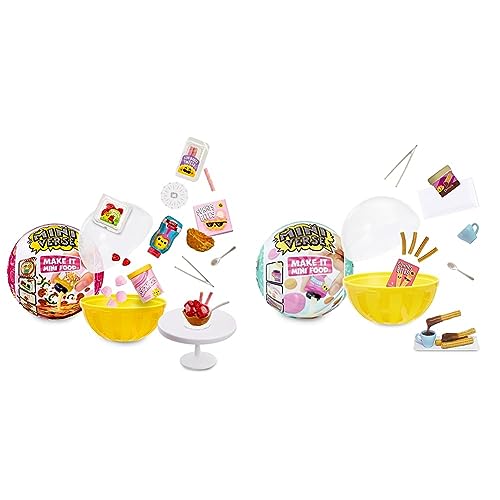 MGA´s MINIVERSE Make it Mini Food Cafe y Diner Serie 2 - Pack de 2 - Juego DIY, envase Bola Sorpresa, réplica de Ingredientes y Utensilios alimentarios - No Comestible - Mayores de 8 años