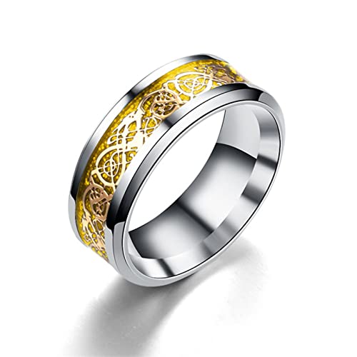 mingxinshangdian Anillo de dragón europeo y americano para hombre, estilo punk, joyería neutral, regalo 6, JAL38-3