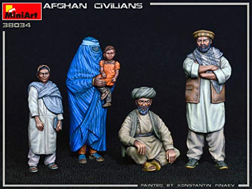 MINIART 38034 1/35 Afgano Civil Accesorio de plástico 5 figuras