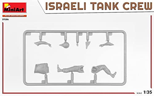 MiniArt MIN37086 1:35-tripulación de tanques israelíes, guerra de Yom Kippur sin pintar