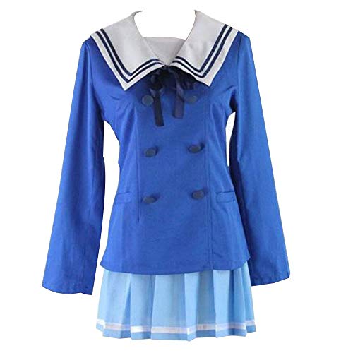 Mirai Kuriyama Disfraz de Cosplay Anime Beyond The Boundary Kuriyama Mirai Shindou Ayi Disfraz de Cosplay Traje de marinero japonés Uniforme de fiesta de carnaval de Halloween, conjunto completo.