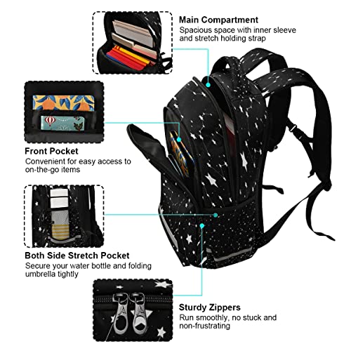 Mnsruu Star Constellations - Mochila grande para viajes, escuela, escuela, hombro, bolsa de viaje