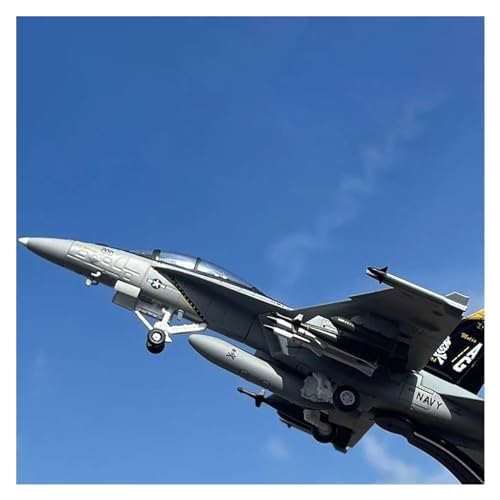 Modelo de avión a Escala 1/100 para F/A-18F de EE. UU., avión de Combate, Bandera Pirata, escuadrón, Modelo de avión de aleación Adecuado para colección colección.