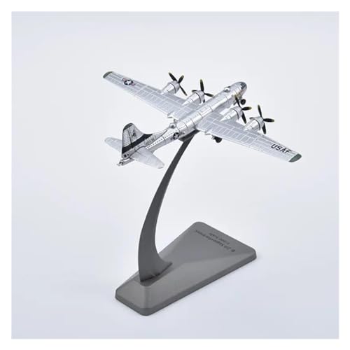 Modelo de avión a Escala 1/300 para Bombardero B29 Super Fortress Modelo de Caza de la Segunda Guerra Mundial Modelo de avión con Acabado de aleación colección.