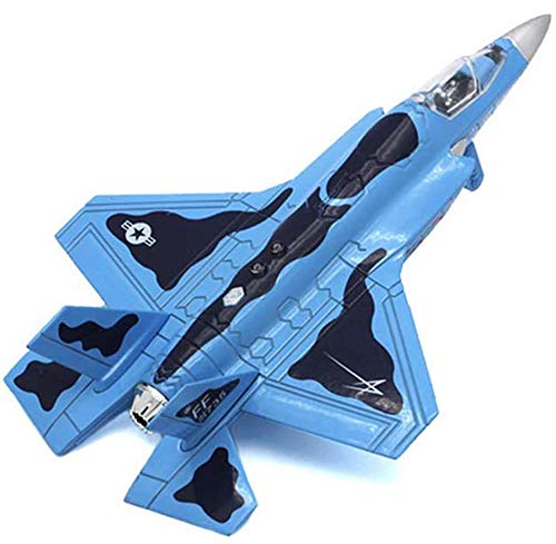 Modelo de fundición a presión de plástico de Caza Militar, Modelo de Caza Raptor F-22 a Escala 1/72, Juguetes y Decoraciones para Adultos, 7,5 Pulgadas x 5,3 Pulgadas