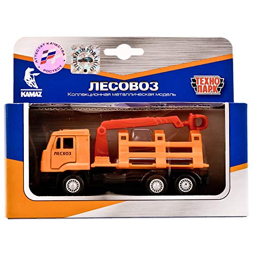 Modelo de metal fundido a presión Kamaz Russian Timber Truck Toy Die Cast