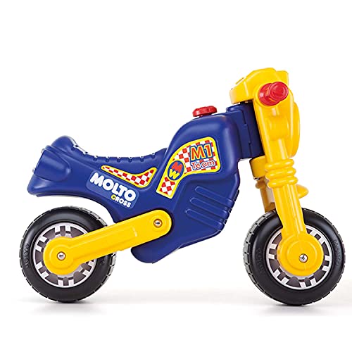 MOLTO | Moto correpasillos Molto Cross + Mochila Superman | Moto Corre Pasillos Todo Terreno | Juguetes Infantiles Seguros y Resistentes | Fomenta el Desarrollo de Niños y Niñas | De 18 a 36 Meses