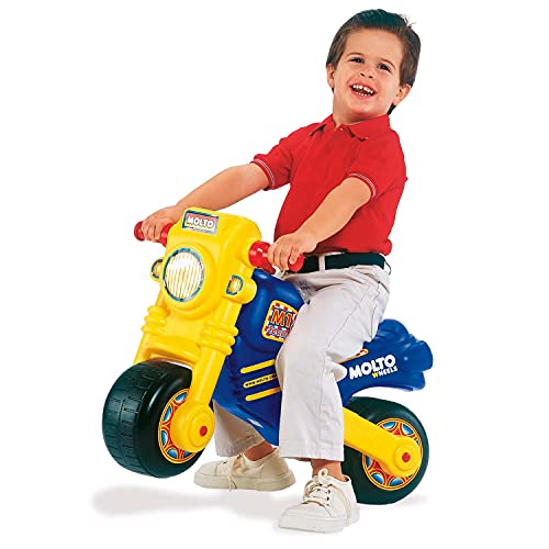 MOLTO | Moto correpasillos Molto Cross + Mochila Superman | Moto Corre Pasillos Todo Terreno | Juguetes Infantiles Seguros y Resistentes | Fomenta el Desarrollo de Niños y Niñas | De 18 a 36 Meses