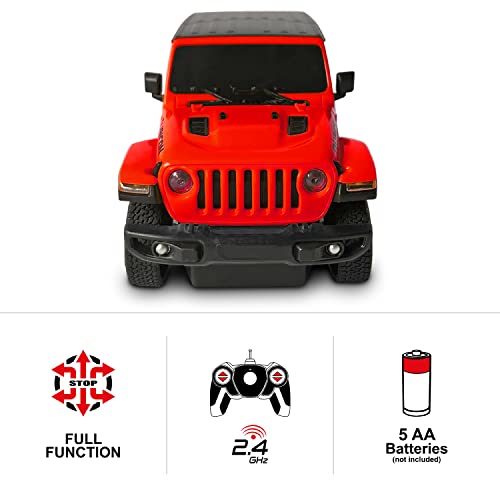 MONDO Motors, Jeep Wrangler JL, Modelo en Escala 1: 24, hasta 8 km/h de Velocidad, Coche de Juguete para Niños 63615