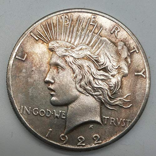 Moneda 1922 American Peace Silver Dollar Doble Cara Hombres Belleza Colección de Monedas de Plata Moneda de Regalo