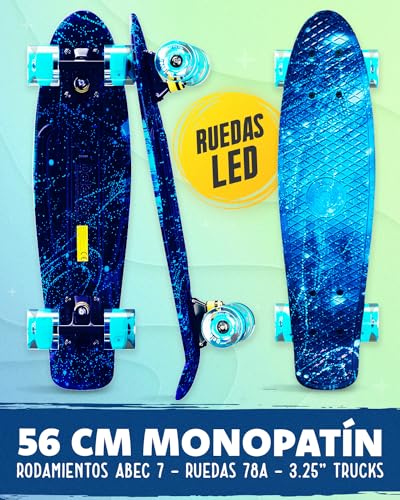 Monopatín Niño Skateboard Niña Principiante Monopatin Mini Cruiser Patinetas Skate Tabla Completo Detalles Cumpleaños Niños Juegos Juguetes Niños 6 Años Ideas Regalo para Niña 5 6 7 8 9 10 11 12 Años…