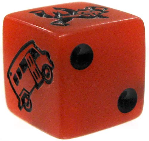 Monopoly Speed Dice Red Dice x1 White Dice x2 Game Spare Parts Genuine Official Red & White Dice Die Monopaly Piezas de repuesto