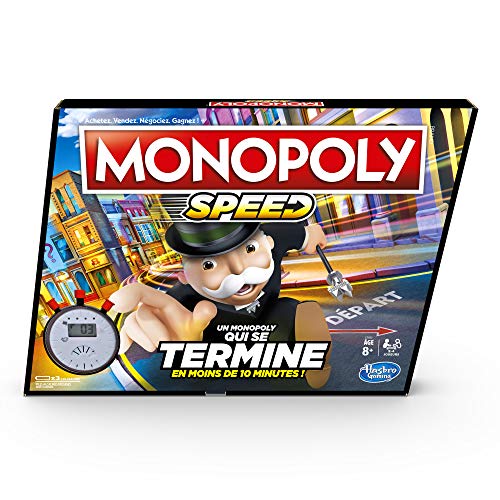 Monopoly Speed Societe-Juego de Plataforma versión Francesa, E7033101,