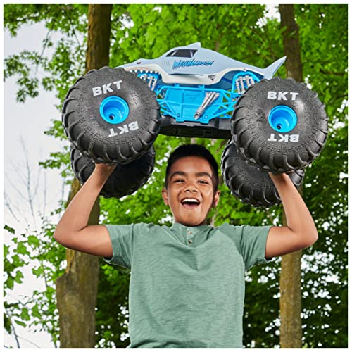 Monster Jam, camión Monstruo Todoterreno Mega Megalodon Oficial por Control Remoto, Escala 1:6, Juguetes para niños y niñas a Partir de 4 años