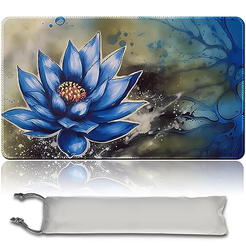 MPLR BOARD GAME Juego de mesa MTG Playmat + bolsa impermeable gratuita, bordes cosidos, superficie de goma suave, MTG PlayMat with Zones (An original Black Lotus Playmat) (Black Lotus (2) - No Zone