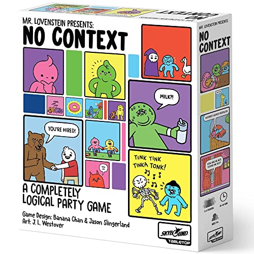 Mr. Lovenstein Presents: No Context - Skybound Games, un juego de fiesta de webcomic completamente lógico, a partir de 13 años, 2-6 jugadores