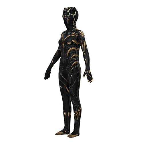 Mujeres Superhéroe Onesies Shuri Película Tema Mono Completo Niños Pantera Negra: Wakanda For Siempre Trajes For Halloween Navidad Carnavales (Color : A Shuli, Size : Kid/125~135cm)