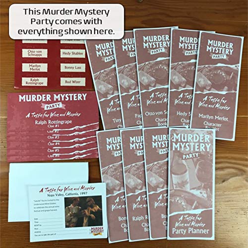 Murder Mystery Party Game-A Taste For Wine & Murder