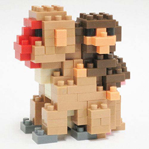 nanoblock Figura de Monos Madre e Hijo, NAN-NBC162