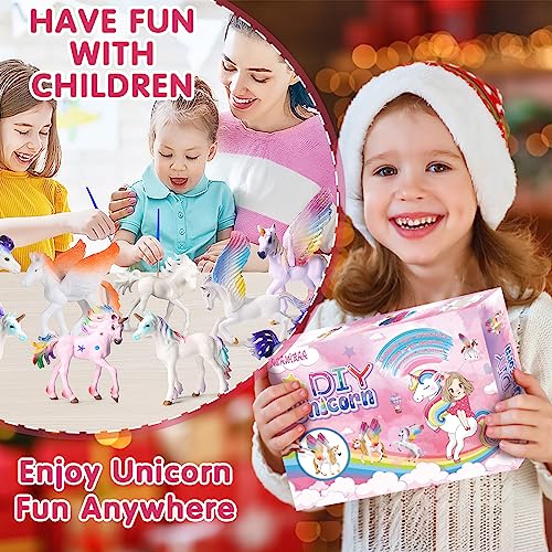 NCKIHRKK Unicornio Para Niñas Regalos, Kit Manualidades Niños 3 4 Año, Pintar Relleno Piñatas de Cumpleaños Infantil, Unicornio Juguete Cumpleaños Unicornio Niños, Juguetes Regalo Niña 4+ Años