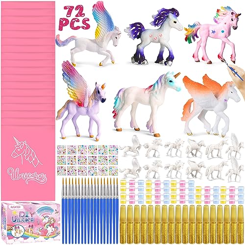 NCKIHRKK Unicornio Para Niñas Regalos, Kit Manualidades Niños 3 4 Año, Pintar Relleno Piñatas de Cumpleaños Infantil, Unicornio Juguete Cumpleaños Unicornio Niños, Juguetes Regalo Niña 4+ Años