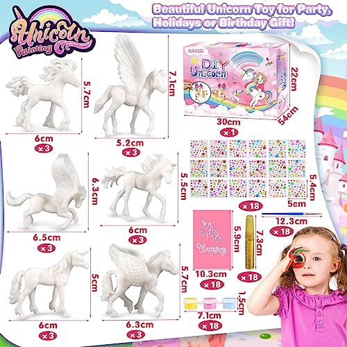 NCKIHRKK Unicornio Para Niñas Regalos, Kit Manualidades Niños 3 4 Año, Pintar Relleno Piñatas de Cumpleaños Infantil, Unicornio Juguete Cumpleaños Unicornio Niños, Juguetes Regalo Niña 4+ Años