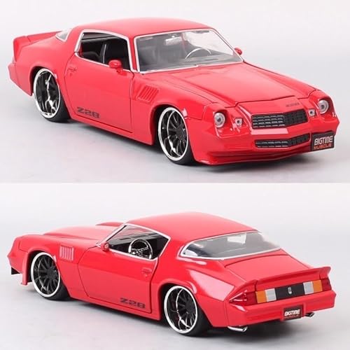 NEIDE Modelo De Coche Exquisito 1:24 Modelos De Coches Fundidos Aleación For Chevrolet Camaro Z28 1979 Juguetes Colección Amortiguadores Dirección