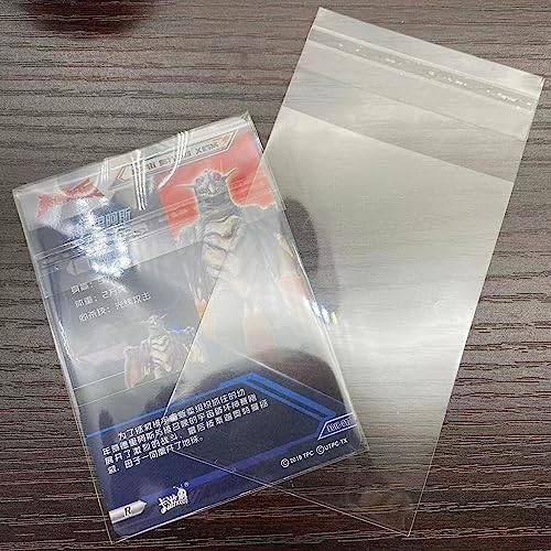 Neoreser 100 Fundas para Cartas Estándar, 65 * 90mm Fundas Cartas Transparente, Transparente Soft Sleeves