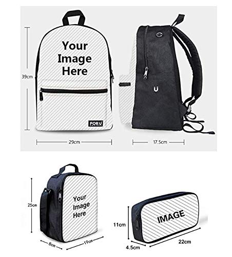 NETILGEN Mochila Set 3 Pcs Niños Bolsa de Escuela con Cable de Carga de Cable Agujero Bolsas de Almuerzo Niños Escuela Lápiz Bolsa, Snow Splash Wolf, one size, Juego de bolsos escolares