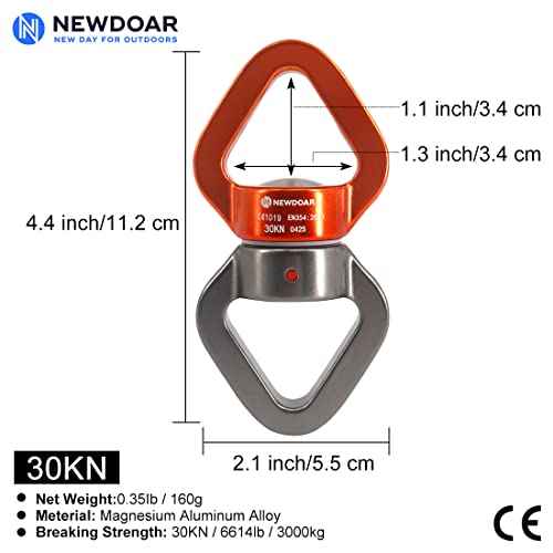 NewDoar Columpio Giratorio 35 KN Micro Rotator Dispositivo Giratorio Swing Spinner para Columpio