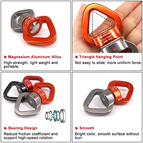 NewDoar Columpio Giratorio 35 KN Micro Rotator Dispositivo Giratorio Swing Spinner para Columpio