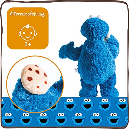 NICI NICI-41968 Street krümelmonster Monstruo de Las Galletas de 45 cm, niños y Fans Esponjoso para acurrucarse y Jugar, Peluche – Barrio Sésamo, Color Azul, (41968)