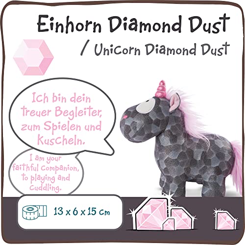 NICI Suave Juguete de Diamond Dust 13 cm – Tiernos Juguetes de Unicornio para niñas, niños y bebés – Animal de Relleno Esponjoso para abrazar y Jugar – Acogedores Animales de Peluche (47650)