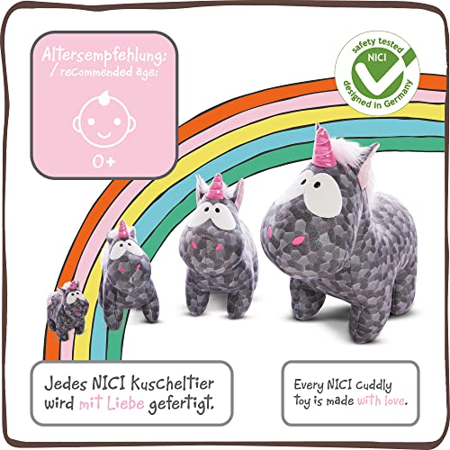 NICI Suave Juguete de Diamond Dust 13 cm – Tiernos Juguetes de Unicornio para niñas, niños y bebés – Animal de Relleno Esponjoso para abrazar y Jugar – Acogedores Animales de Peluche (47650)