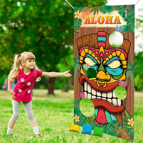 Niños de Juego de Lanzamiento con 3 Bean Bags, Juguetes Niños para Fiesta de Cumpleaños, Juego de Lanzamiento Exterior, Toss Games Juegos de Jardín para Niños, Carnaval, Juegos de Jardín