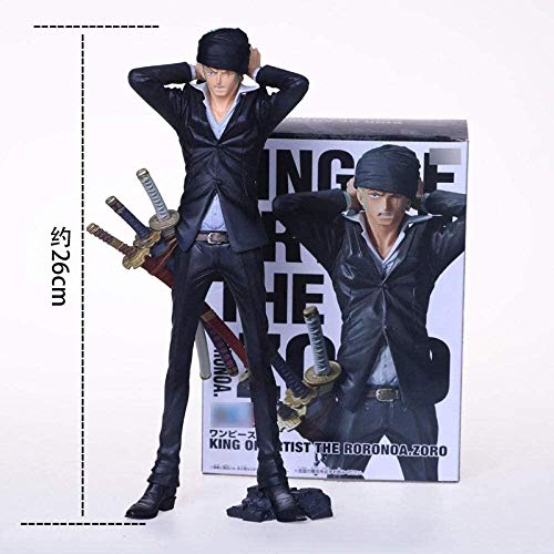 No WEIbeta One Piece The King of The Sea Thieves Turbante Vestido de Negro Solon Hand-do Model Pose JYT