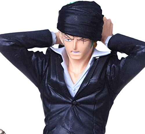 No WEIbeta One Piece The King of The Sea Thieves Turbante Vestido de Negro Solon Hand-do Model Pose JYT