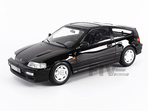 Norev NV188010 1:18 CRX 1990-Negro Honda Modelo Coleccionable, Multi