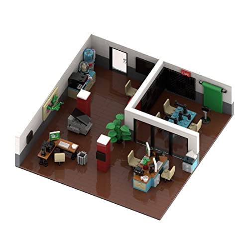 Novaray Juego de bloques de construcción de arquitectura, 776 piezas Podcast Studio Modular Bloques de Construcción Modelo MOC Creativo Hogar Regalo para Hombres y Mujeres, Bloques de sujeción